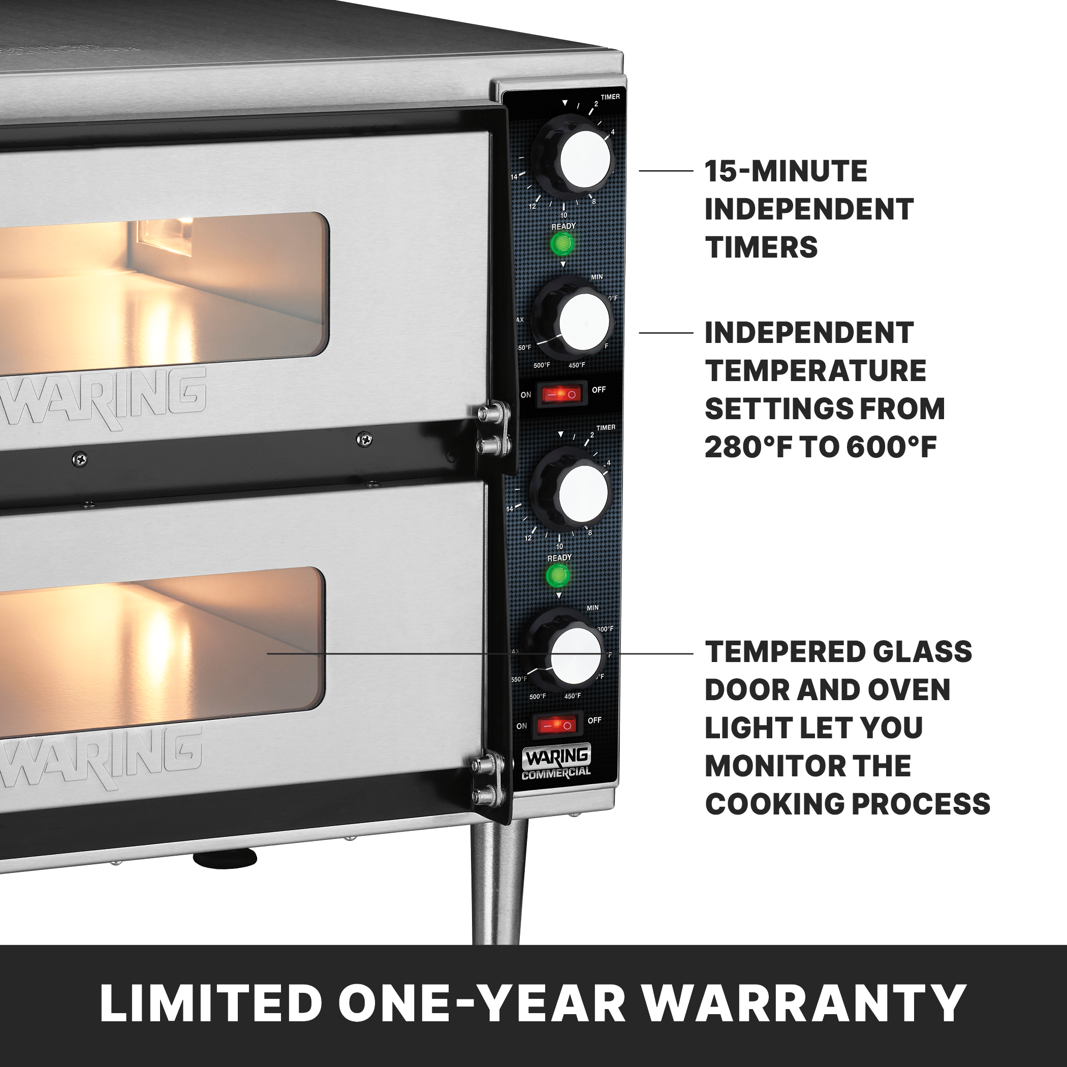 14" Double-Deck Pizza Oven